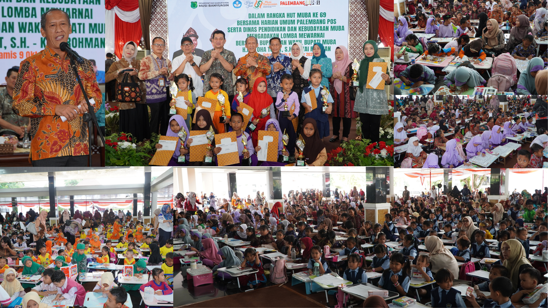Lomba Mewarnai PAUD dan SD Meriahkan HUT Muba ke-69